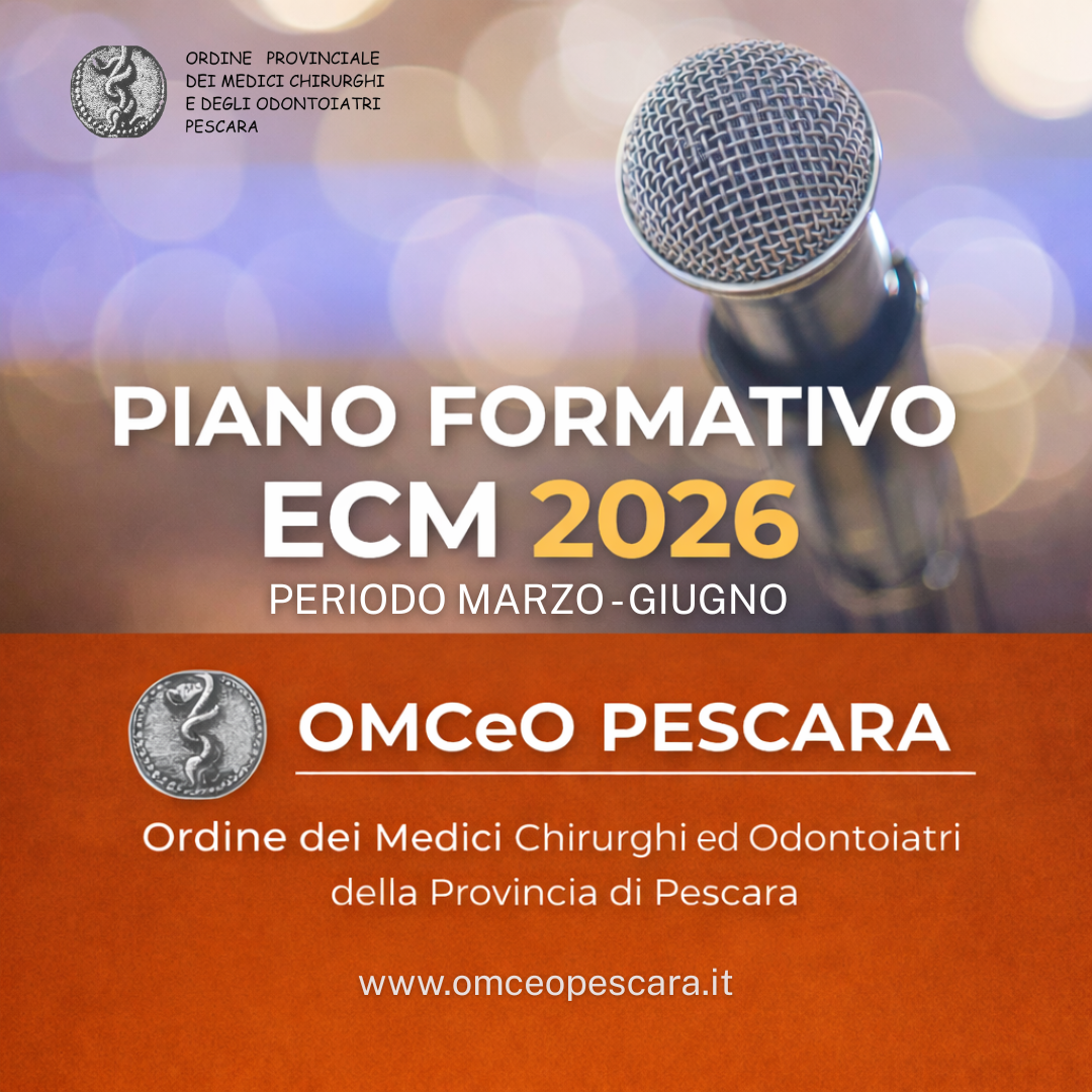 Clicca per accedere all'articolo Piano Formativo ECM 2026 – OMCeO Pescara